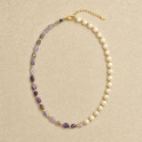 Amethyst Pearl Necklace