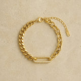 Asymmetric Crystal Chain Bracelet