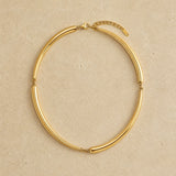 Bamboo Choker Chain Necklace
