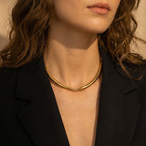 Bamboo Choker Chain Necklace