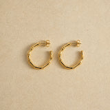 Bamboo Hoop Earrings