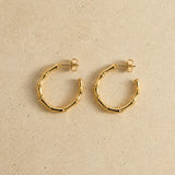 Bamboo Hoop Earrings