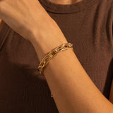 Braided Chunky Chain Bracelet