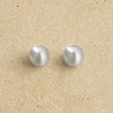 Brushed Stud Earrings