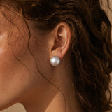 Brushed Stud Earrings