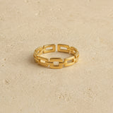 Chain Link Band Ring