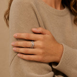 Chevron Stacking Ring