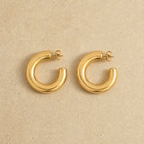 Chunky Classic Hoop Earrings