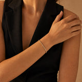 Classic Tennis Box Clasp Bracelet