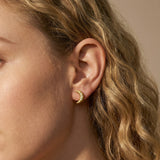 Crescent Moon Crystal Earrings