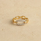 Crystal Chain Ring