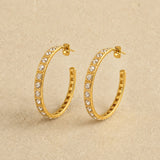 Crystal Hoop Earrings