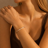Cubic Crystal Bangle