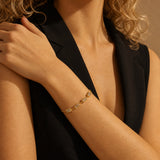 Cubic Crystal Chain Bracelet