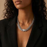 Curb Box Clasp Necklace
