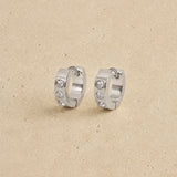 Delicate Crystal Mini Hoop Earrings