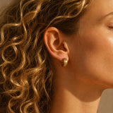 Delicate Crystal Mini Hoop Earrings