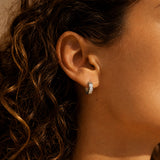 Delicate Crystal Mini Hoop Earrings