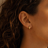 Delicate Crystal Mini Hoop Earrings