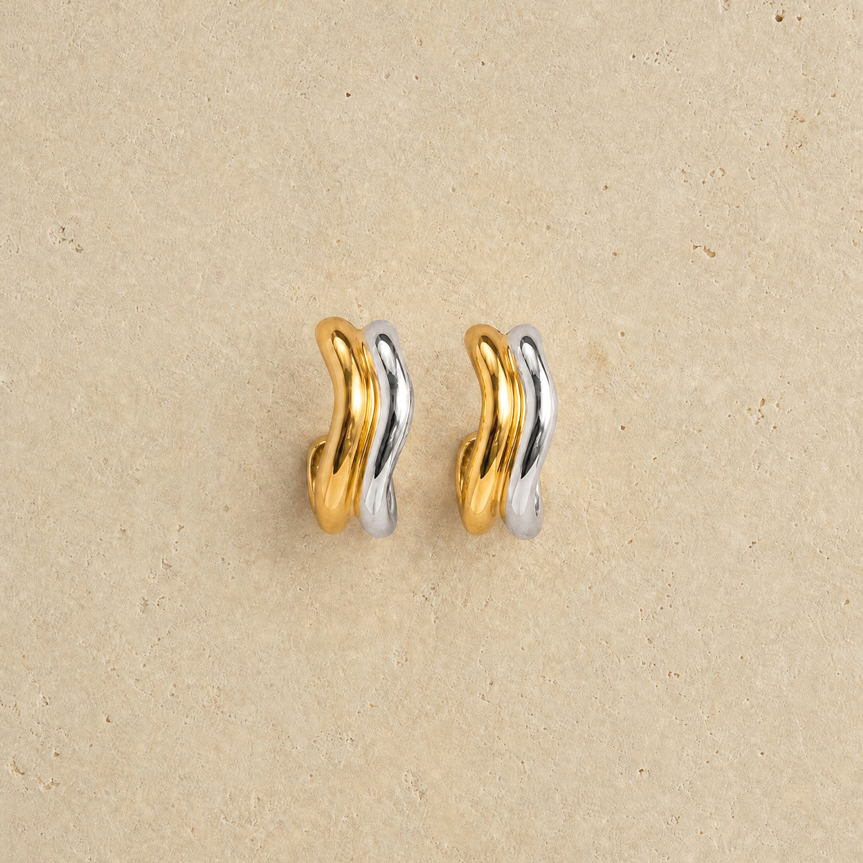 Double Wave Earrings