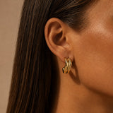 Double Wave Earrings