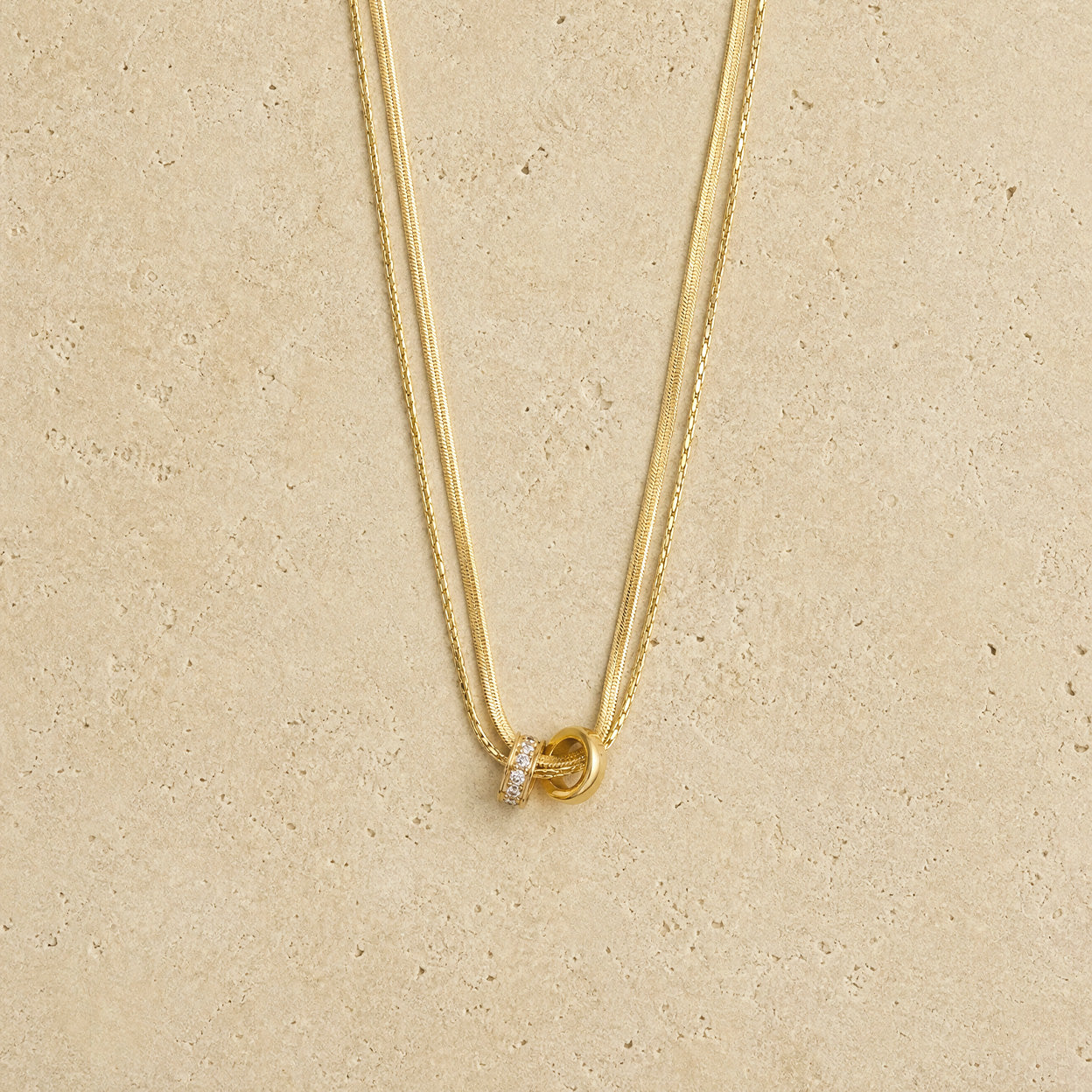 Dual Hoop Necklace