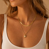 Dual Layer Pearl Drop Necklace