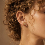 Knotted Crystal Stud Earrings