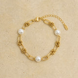 Knotted Pearl Bracelet