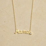 Mama Script Necklace