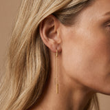 Minimalist Bar Chain Drop Earrings