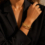 Multi Layered Cross Bangle