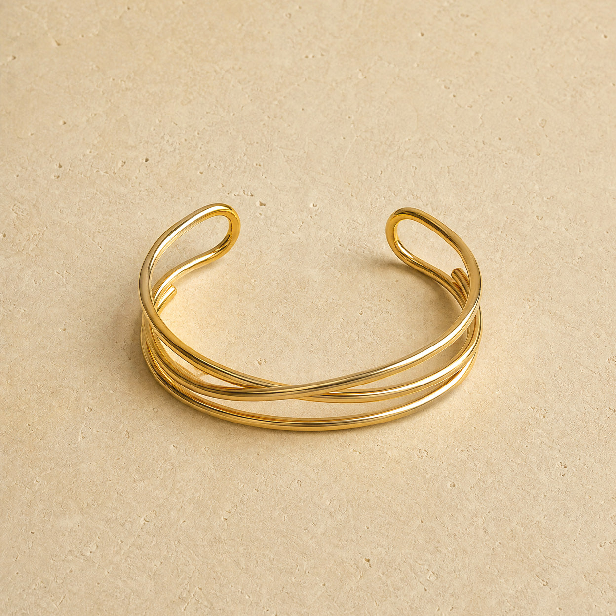 Multi Layered Cross Bangle