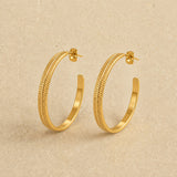 Pattern Hoop Earrings