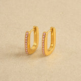 Radiant Oval Crystal Earrings