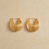 Radiant Spiral Hoop Earrings