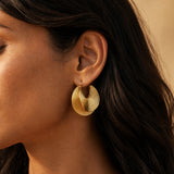 Radiant Spiral Hoop Earrings