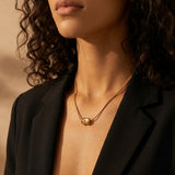Sculpted Drop Necklace