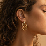 Sculpted Link Earrings