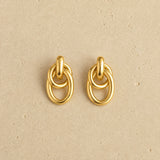 Sculpted Link Earrings