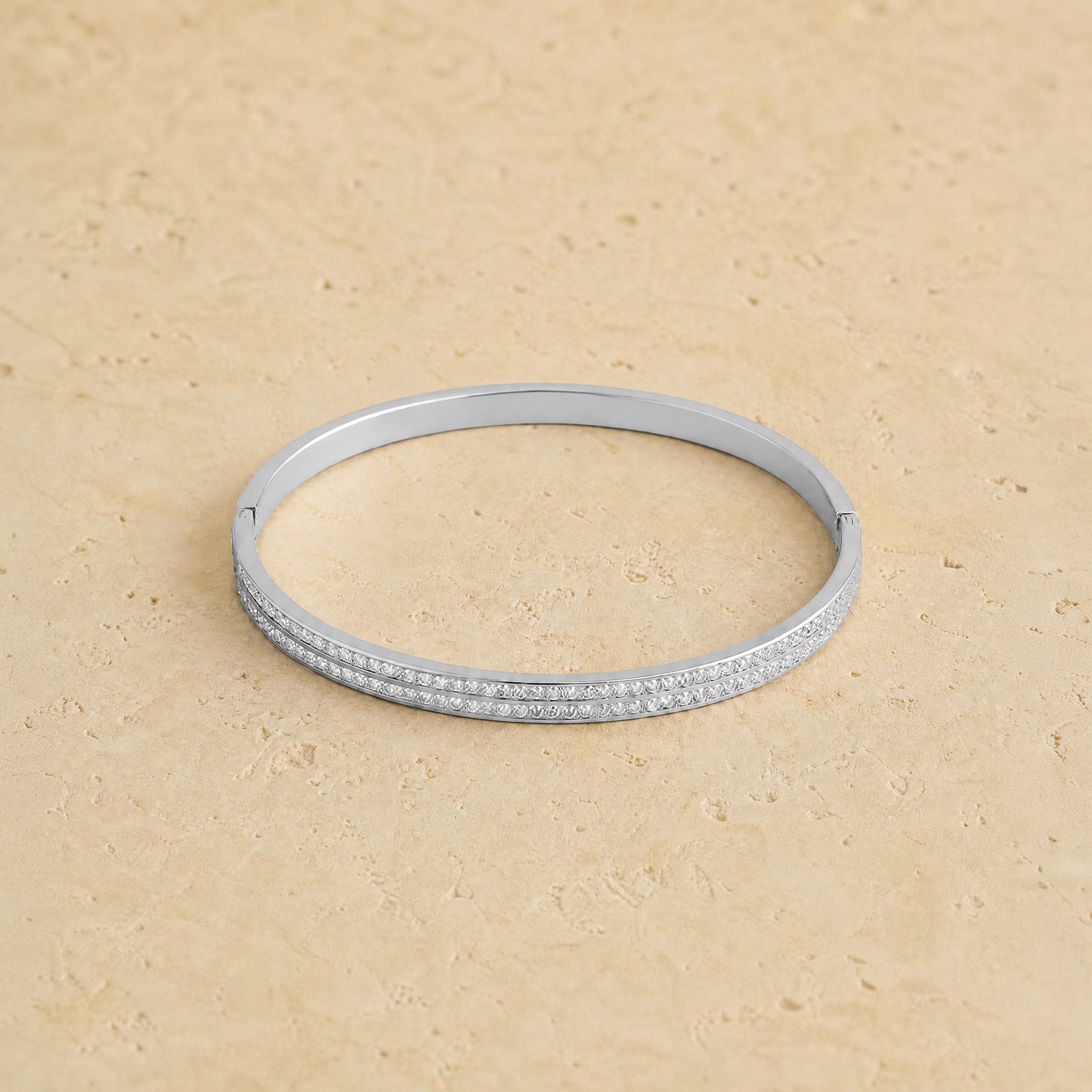 Sleek Crystal Bangle