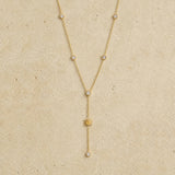 Solar Crystal Y Necklace