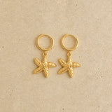 Starfish Hoop Earrings