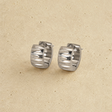 Textured Chunky Mini Hoop Earrings