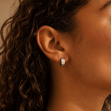 Textured Chunky Mini Hoop Earrings