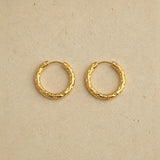 Textured Hoop Earrings