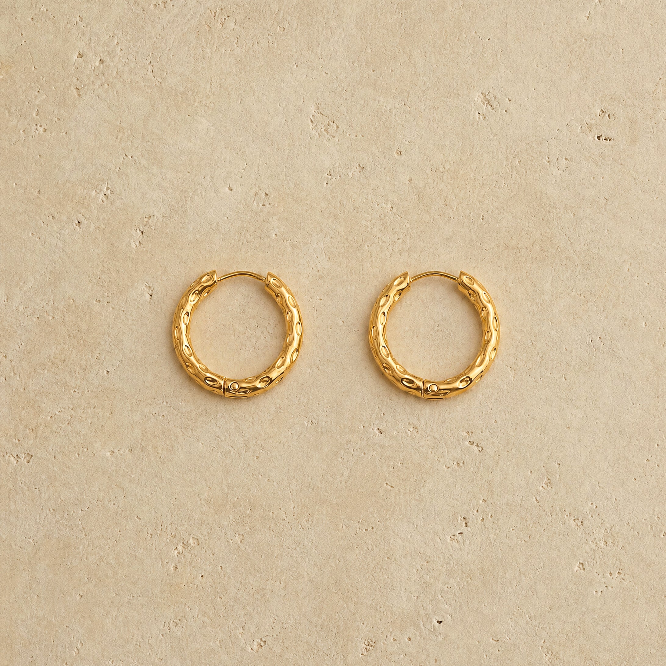 Textured Hoop Earrings