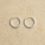 Textured Hoop Earrings
