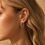 Textured Hoop Earrings