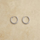 Textured Hoop Earrings